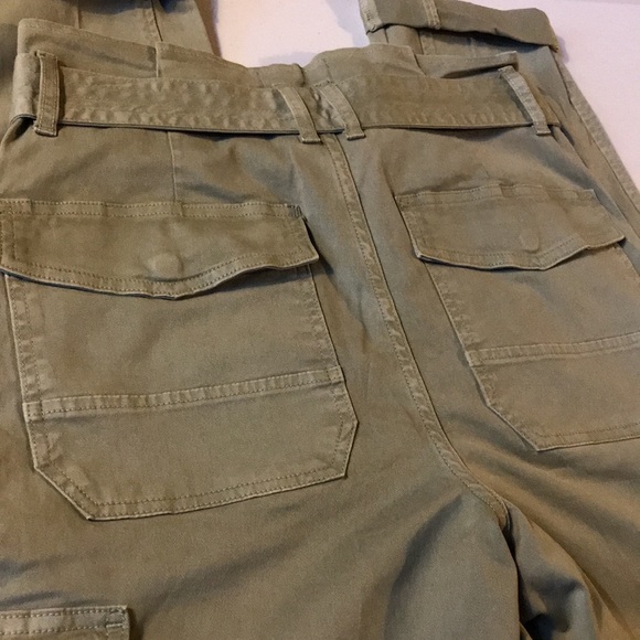 Frame Safari Paperbag Waist Belted Cargo Pants - Picture 13 of 15